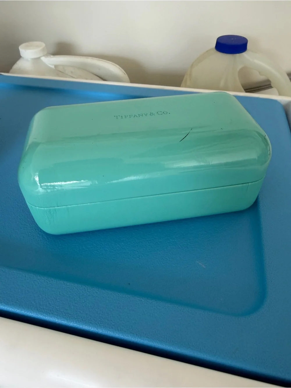 Tiffany & Co. Sunglasses case Blue-Green